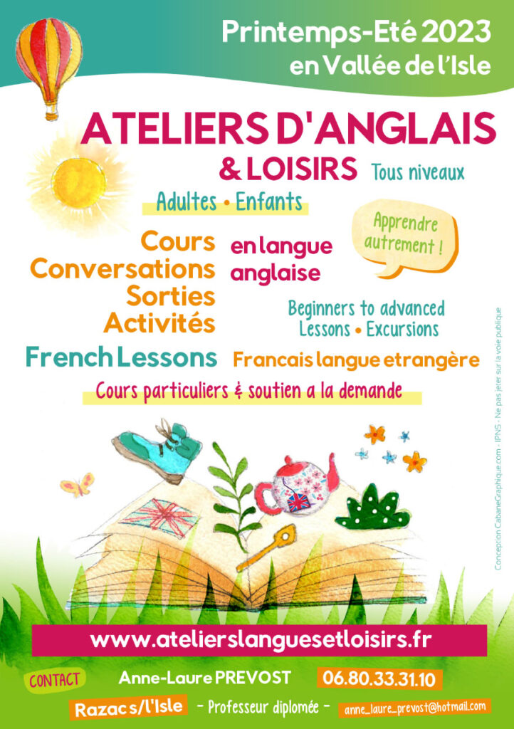 Actualités - Ateliers de langues et loisirs en anglais et FLE